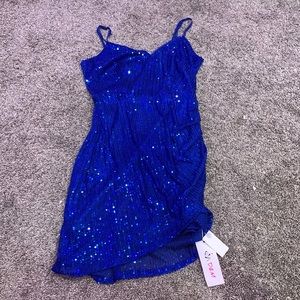 Blue unlined dress